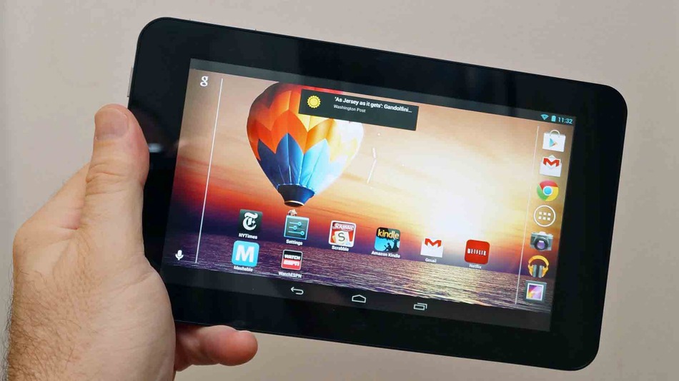 Slate 7 de HP pantalla y sonido